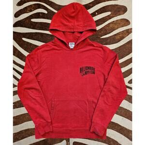 Billionaire Boys Club Mens Pullover Hoodie Red Graphic Drawstring Size L